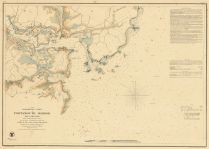 Portsmouth - New Hampshire - Harbor Chart 1854